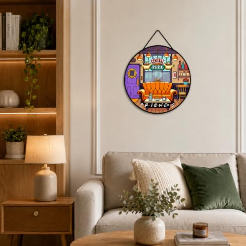 Image of Zesta Wooden Wall Hanging Decorative Items /Hanging Home Wall Decor Items /MDF Decoration Items for Home /Cute Wall Art For Living Room /Home Decor Items Living Room (Central Park)