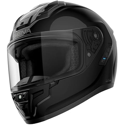 Sena Phantom and ANC Full Face Smart Motorcycle Helmet with Integrated Communications, LED Lighting, and 2nd Generation Sound by Harman Kardon