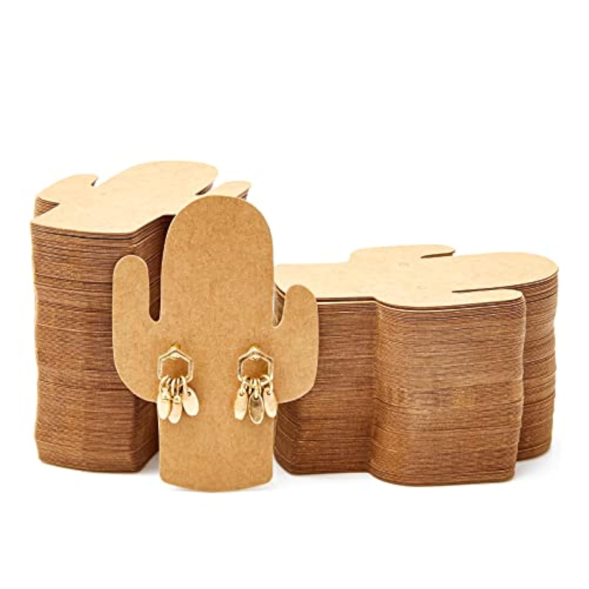 Earring Cards for Display, Cactus, 300 Pack