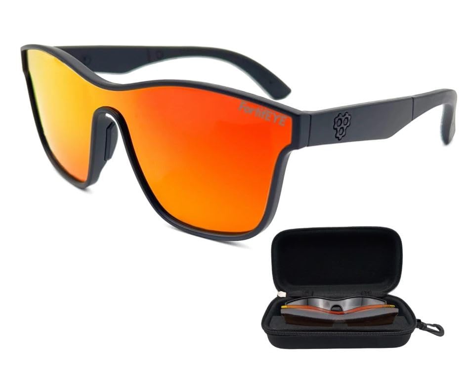 CRBN Drift Pickleball Glasses for Men & Women - Pickleball Eye Protection - Photochromic Lens Provides Sun & Impact Protection in All Conditions - Meets ANSI Z87.1 & Z80.3