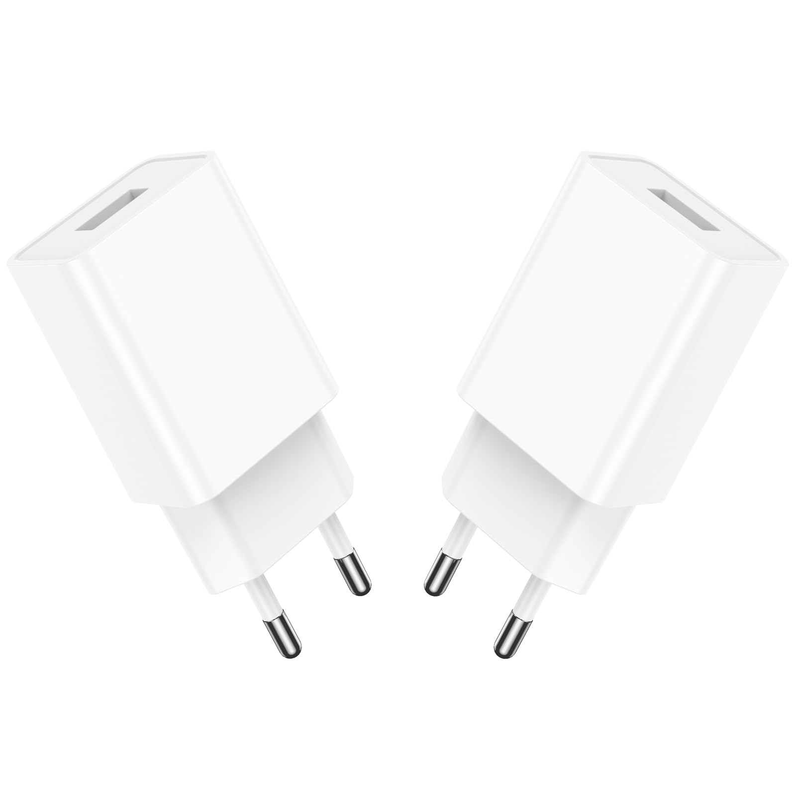 USB Ladegerät 10W 2Pack, Netzteil 5V 2A USB Stecker, USBA Ladestecker Universal Adapter Steckdose Kompatibel mit iPad/iPhone/Samsung/Xiaomi/Google/Huawei/Tablet und andere Handy Geräte Netzstecker