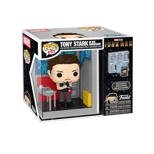 Funko Pop! Nooks: Marvel - Tony Stark's Garage - Marvel Comics - Figura de Vinilo Coleccionable - Idea de Regalo - Mercancia Oficial - Juguetes para Niños y Adultos
