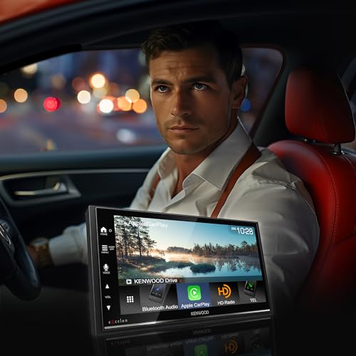 Image of KENWOOD DMX709S eXcelon 6.95-Inch Capacitive Touch Screen, Car Stereo, CarPlay and Android Auto, Bluetooth, AM /FM HD Radio, MP3 Player, USB Port, Double DIN, 13-Band EQ, SiriusXM