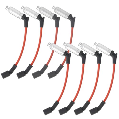 MCCKLE M8-48322 Spark Plug Ignition Wires Set Compatible with Chevrolet Chevy Silverado Tahoe Suburban Avalanche GMC Sierra Yukon Cadillac Escalade V8, Replace for 48322 48322R (8 PCS)