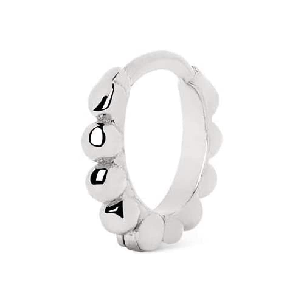 SINGULARU Pendiente Suelto Pebbles S - Pendiente en Plata de Ley 925 con Acabado Baño de Oro de 18 Kt. o Rodio - Cierre Congo - Pendiente Suelto - Joyas para Mujer