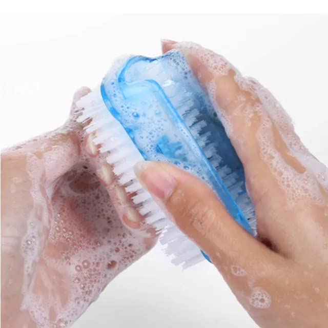 Metis Nail cleaning brush | Plastic Handle Fingernail Cleaner | Pedicure Scrub Footbrush (Pack of 2) - Image 6