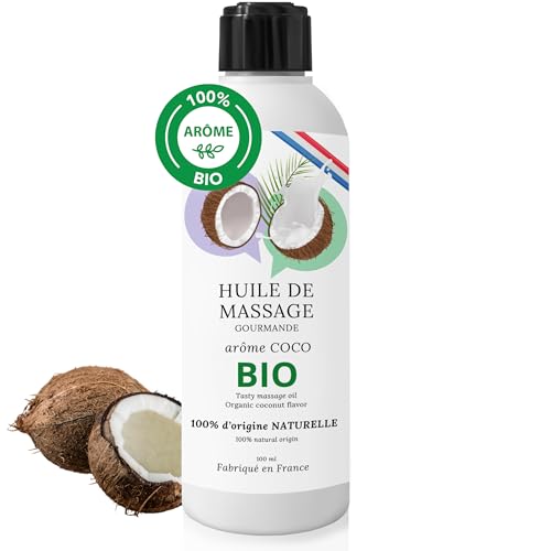 IZOË, Huile de Massage Comestible Érotique Sensuel Chauffante Relaxante BIO Professionnelle Sensuelle Plaisir Naturel 100 ml (noix de coco bio)
