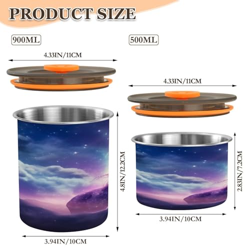 Envase de café hermético acero inoxidable 30oz Galaxy Horse miniatura 2