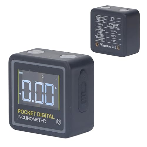 Inclinómetro digital de bolsillo con imán para ángulos miniatura 7