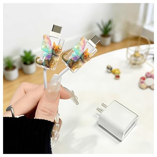2pcs Acrylic Magical Cat Cable Protector, Type-C Compatible, Anti-Break Data Cable Cover, Beautiful and Durable Charging Cable Protective Case, Perfectly Ideal