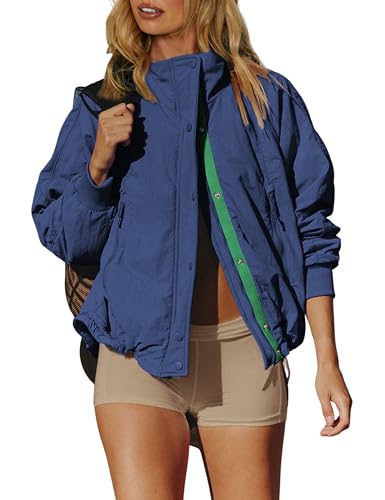 Qiaomai Women's Fleece Lined Windbreaker Jacket