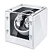 JQUEEN White Automatic Double Wood Watch Winder Display Case Japan Motor
