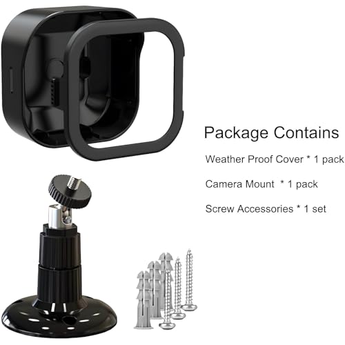 All-New Blink Outdoor Camera Housing and Mounting Bracket, Weatherproof Protective Cover and 360 Degree Adjustable Mount for Blink Outdoor Indoor Home Security Camera System (Black, 1 Pack) - Image 6