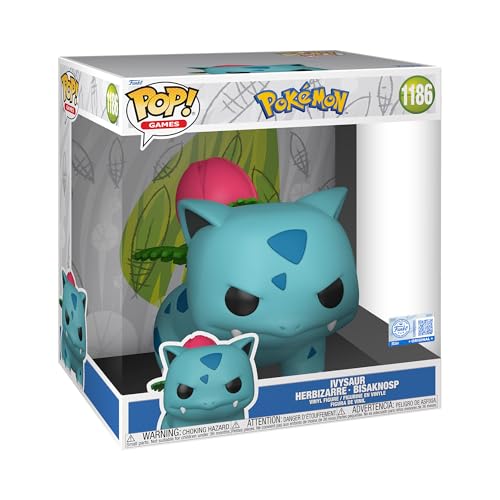 Funko Pop! Jumbo: Pokemon - Ivysaur - Figura de Vinilo Coleccionable - Idea de Regalo - Mercancía Oficial - Juguetes para niños y Adultos - Figura Modelo para coleccionistas y exhibición