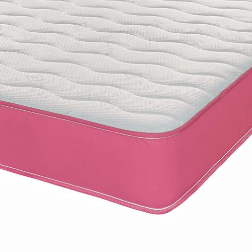 eXtreme comfort ltd Hybrid Cooltouch Colours Mattress | Pink | Single (90 x 190cm) | Memory Foam and...