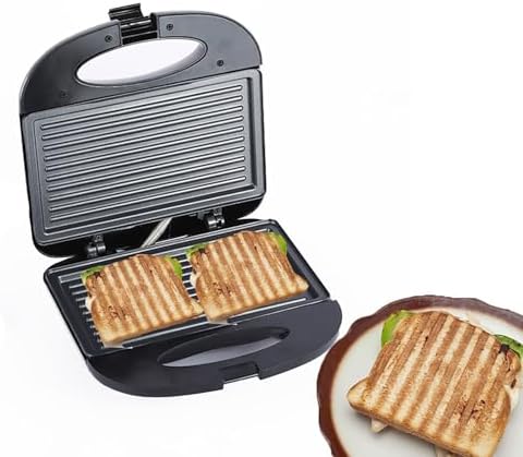 Cact Electric Sandwich Maker & Grill, 180° Non-Stick Plates, Deep Grid & Stainless Steel, Perfect for Eggs, Steaks & All Food Sizes – Versatile Kitchen Appliance