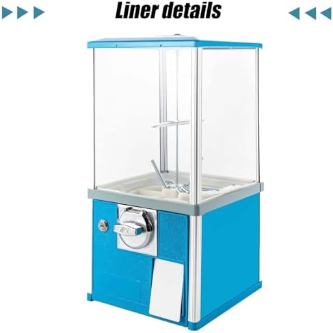 Large Gashapon Capsule Toy Machine, Coin-Operated Candy Dispenser, Rotating Vending Machine for Shopping Malls, Game Halls & Arcades - Blue