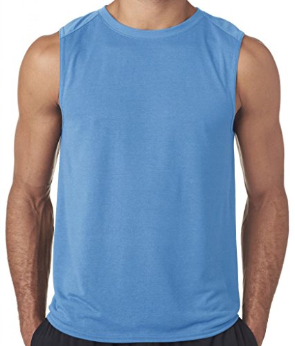 Yoga Clothing For You Mens Sleeveless Muscle Tank Top, Large Carolina Blue
