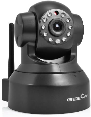 Geeya C602 P2P Pan & Tilt & Zoom Wireless / wired network IP Camera with Night Vision / Two way audio /Email Alerting and Motion Detect, wifi Remote Security Surveillance on your Andriod or Apple iPhone/iPad devices