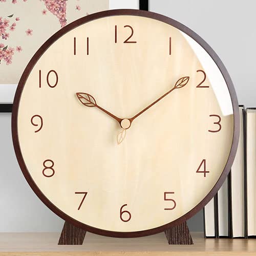 Amazon.co.jp: 一年保証付き 置き時計 アンティーク レトロ 木製 静音