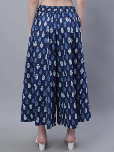 Image of TAG-7 Women Printed Flared Palazzos