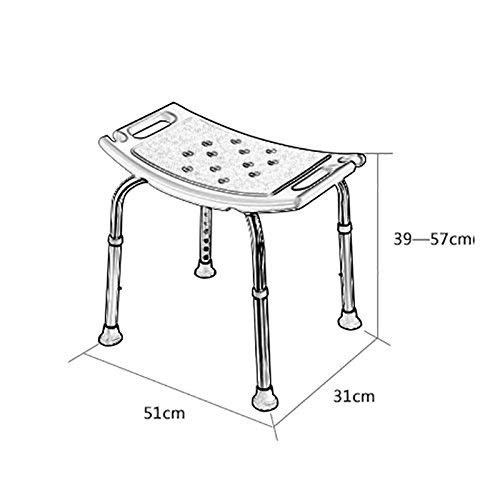 Nivok Bath Stools,Adjustable Height, Light And Compact And Small Chair Shower, Adjustable Shower Chair, Bath Bench, Bath Bench #TOP1