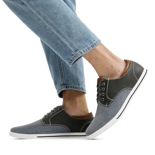 Bruno Marc Men's Oxfords Sneakers Casual Dress Shoes,Size 11,Grey,RIVERA-01
