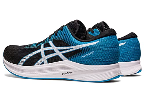 ASICS Men's Hyper Speed 2 Running Shoes, 8, Black/Island Blue
