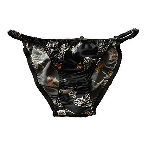 Women's Silk String Bikini Flower 8 Pairs in One Economic Pack (26-41")4