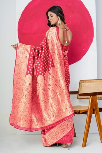 Image of Subham Saree for Woman Silk Cotton Kanjivaram | Soft Easy to Drape Daily Wear Sari with Blouse Fabric