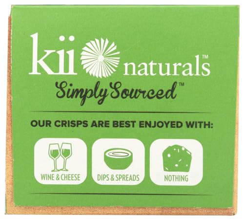 Kii Naturals Fig & Black Sesame Artisan Crisps 5 oz each (2 Items Per Order)
