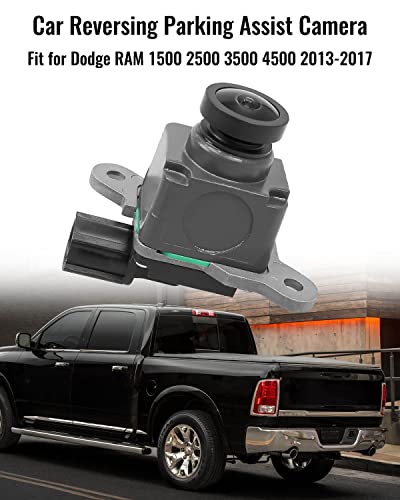 Image of Rear View Backup Camera Replace 56038978AL Fit for Dodge RAM 1500 2500 3500 4500 2013-2017, Car Reversing Parking Assist Camera Compatible with Viper SRT Viper Chrysler 200 2013-2017