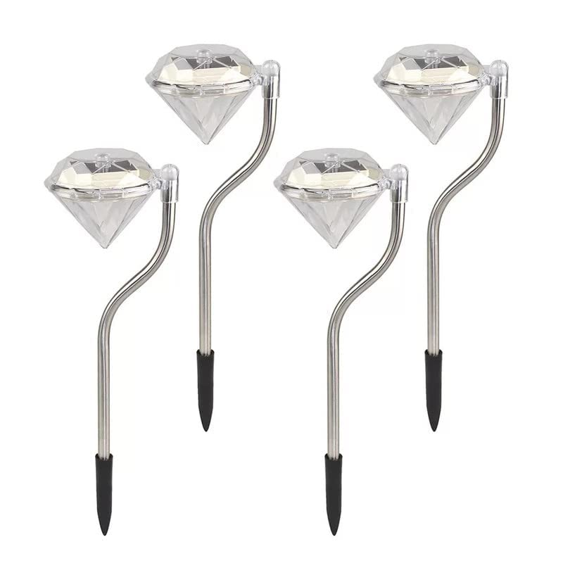 Lexton Solar Diamond Light Color-Changing Diamond LED Solar Garden Light Border (Pack of 4) (B0C19B4ZS3) Amazon Price History, Amazon Price Tracker