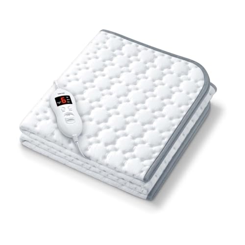 Beurer UWB55 Heated Mattress Pad with 8 Temperature Settings & Ultra-Soft Fleece, 59' x...
