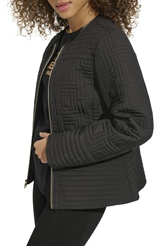 KARL LAGERFELD Women's Short Quilted Jacket3