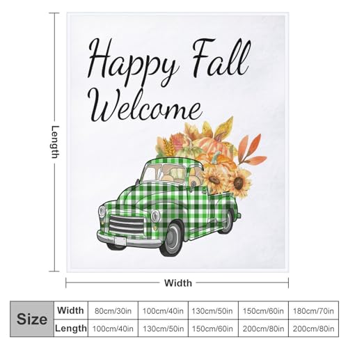 Couverture de lit Happy Fall 178x203 cm pour cocooner en automne - 3