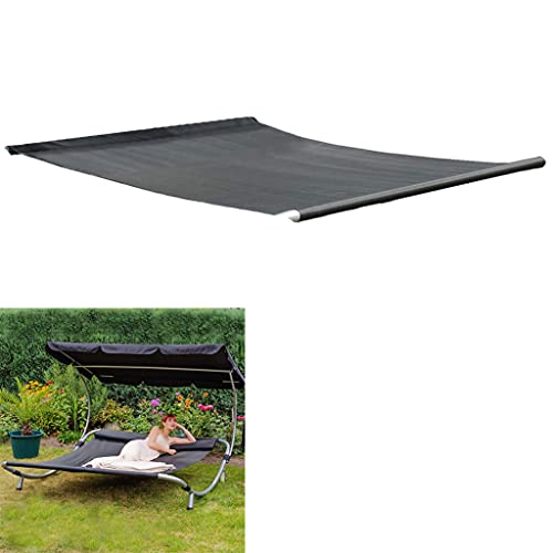 Loywe Ersatzbare Liegefläche Sonnenliege für 2-Personen Ersatz Liegefläche 200x160cm (Schwarz)