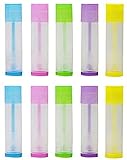 Versátil: los tubos de lápiz labial están disponibles en rosa, amarillo, azul, verde y morado. Perfecto para hacer tu propio lápiz labial, desodorante, bálsamo labial y más.