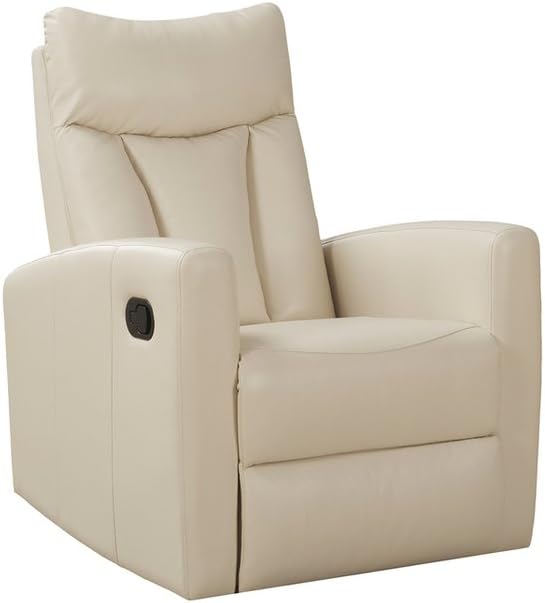 Monarch Specialties (white) Recliner chair, 30" L x 30" W x 41" H