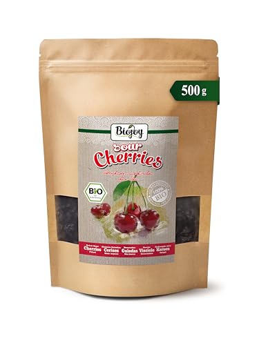 Biojoy BIO-Sauerkirschen getrocknet (500 g), entsteint und ungeschwefelt