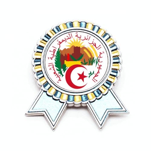 Broche emblème national d'Algérie pour sublimer vos costumes et événements