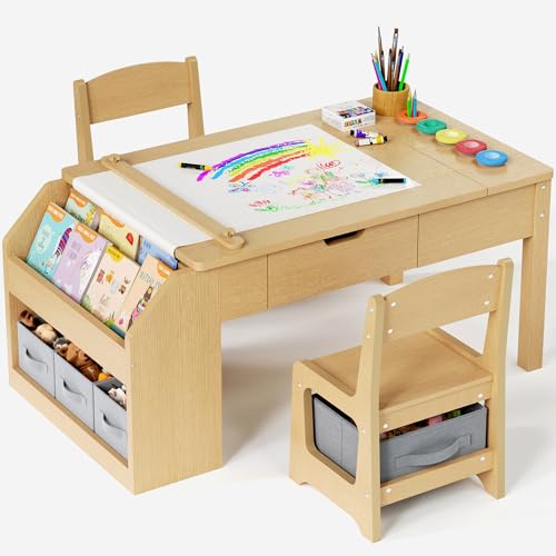 5-in-1 Kids Art Table with Easel