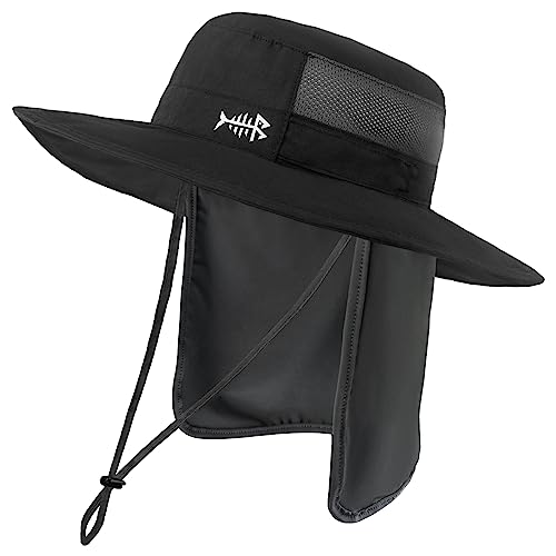 Bassdash Cappello da Pesca Cappello da Pescatore Unisex Tessuto Morbido Cappello da Pesca Impermeabile con Patta Staccabile Bassdash Cappello da Pesca Cappello da Pescatore Unisex Tessuto Morbido Cappello da Pesca Impermeabile con Patta Staccabile