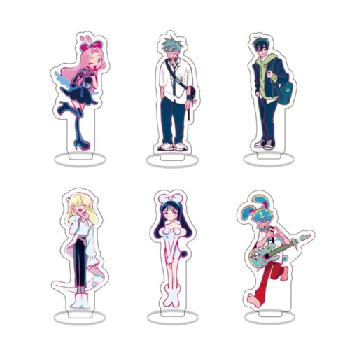 LPXBHSW Alienstages Chibi Figuren Acryl Ständer 6er Set