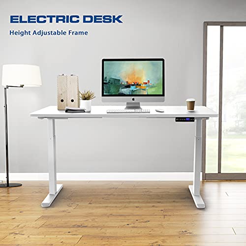 Aimezo Dual Motor Electric Standing Desk Base Adjustable Desk Frame With 4 Programmable Memory Sit Stand Desk For Home Office #TOP6