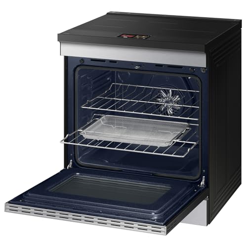 Image of Samsung Bespoke 6.3 cu. ft. Smart Slide-In Induction Range with AI Home & Smart Oven Camera, Stainless Steel, NSI6DG9900SRAA