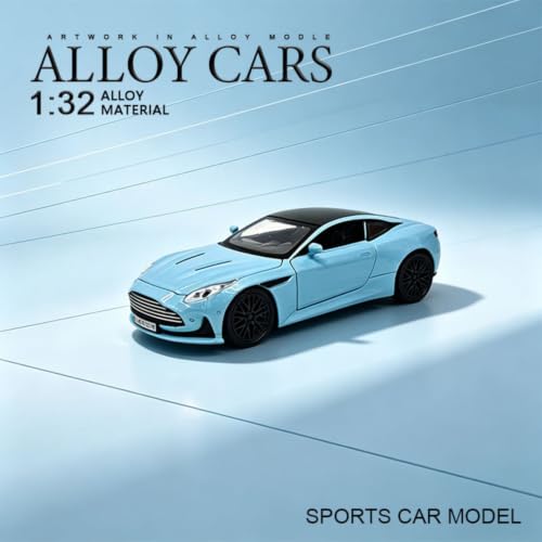 Image of Mashes Diecast Metal Car Toy 1:32 Scale with Openable Doors, Pull Back Action, Light & Sound, Detailed Luxury MPV Model for Kids & Collectors, Premium Gift Toy Car (Aston-Multicolor)