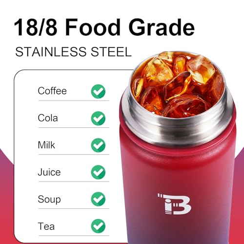 Image of TOPBADE 32oz Insulated Water Bottle with Straw Lid & Spout Lid & Paracord Handle, Stainless Steel Water Bottle Wide Mouth, Double Wall for Women Men Gym Fitness Outdoor