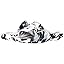 White/Black Marbled Tie-dye