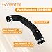gohantee Fuel Filler Hose and Vent Hose Kit Compatible with Jeep Wrangler YJ 1987-1995 20 Gallon Plastic Tank, Replaces 52040079 52040081, 2 Pcs with 4 Clamps